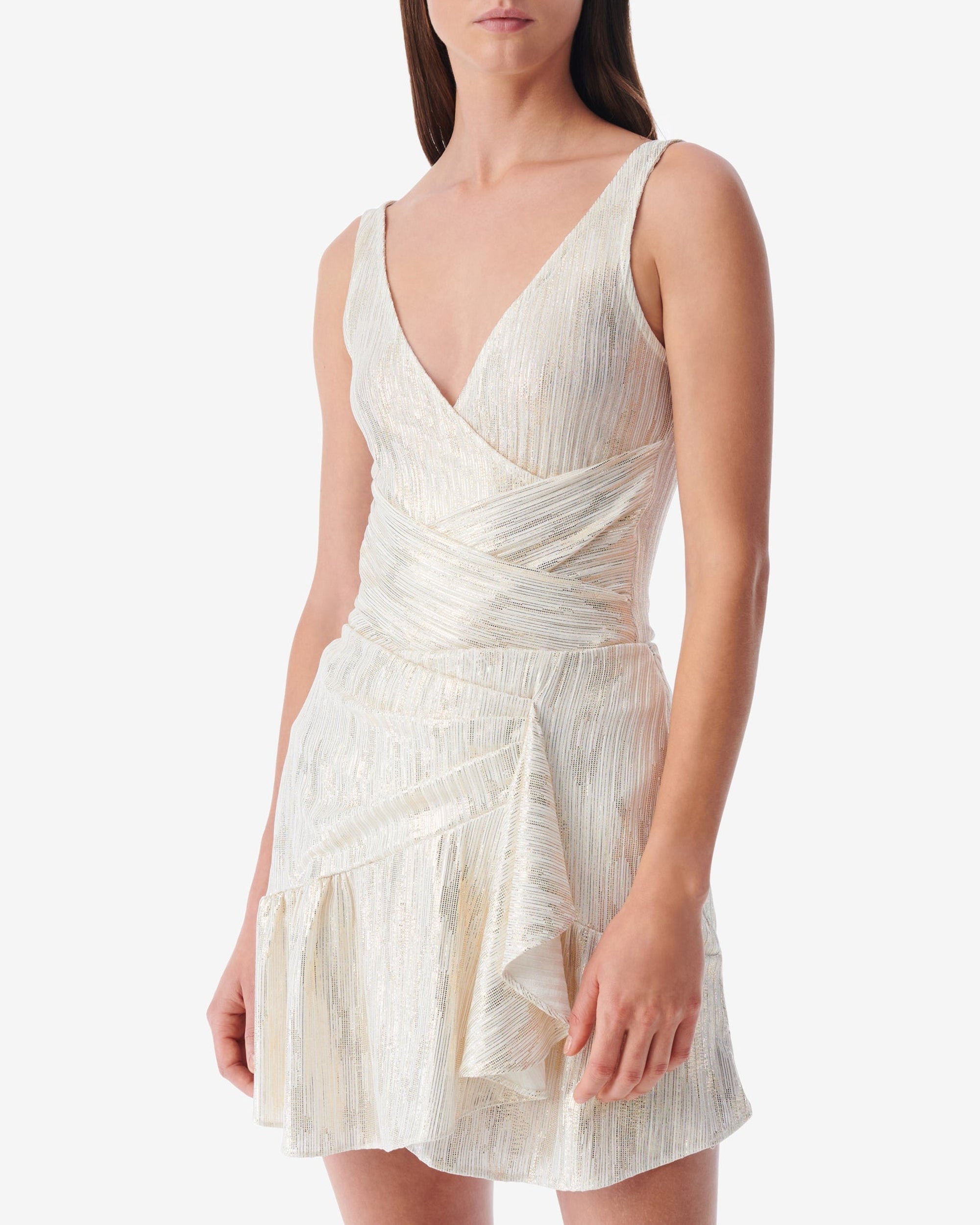 Iamovi sleeveless top - Off White & Gold