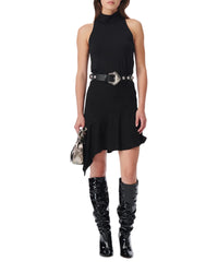 Jehanne high neck top - Black