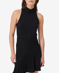 Jehanne high neck top - Black