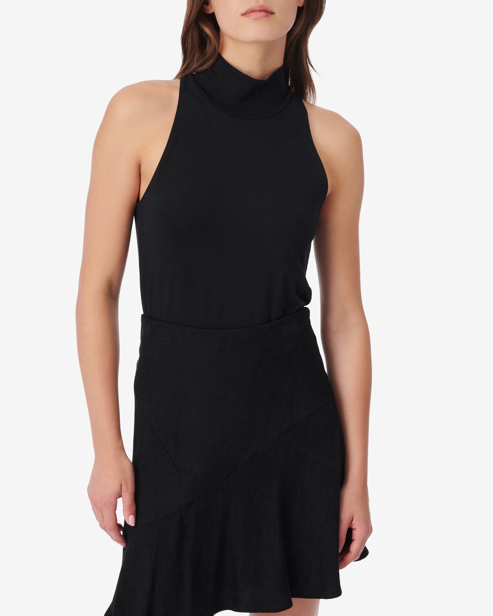 Jehanne high neck top - Black