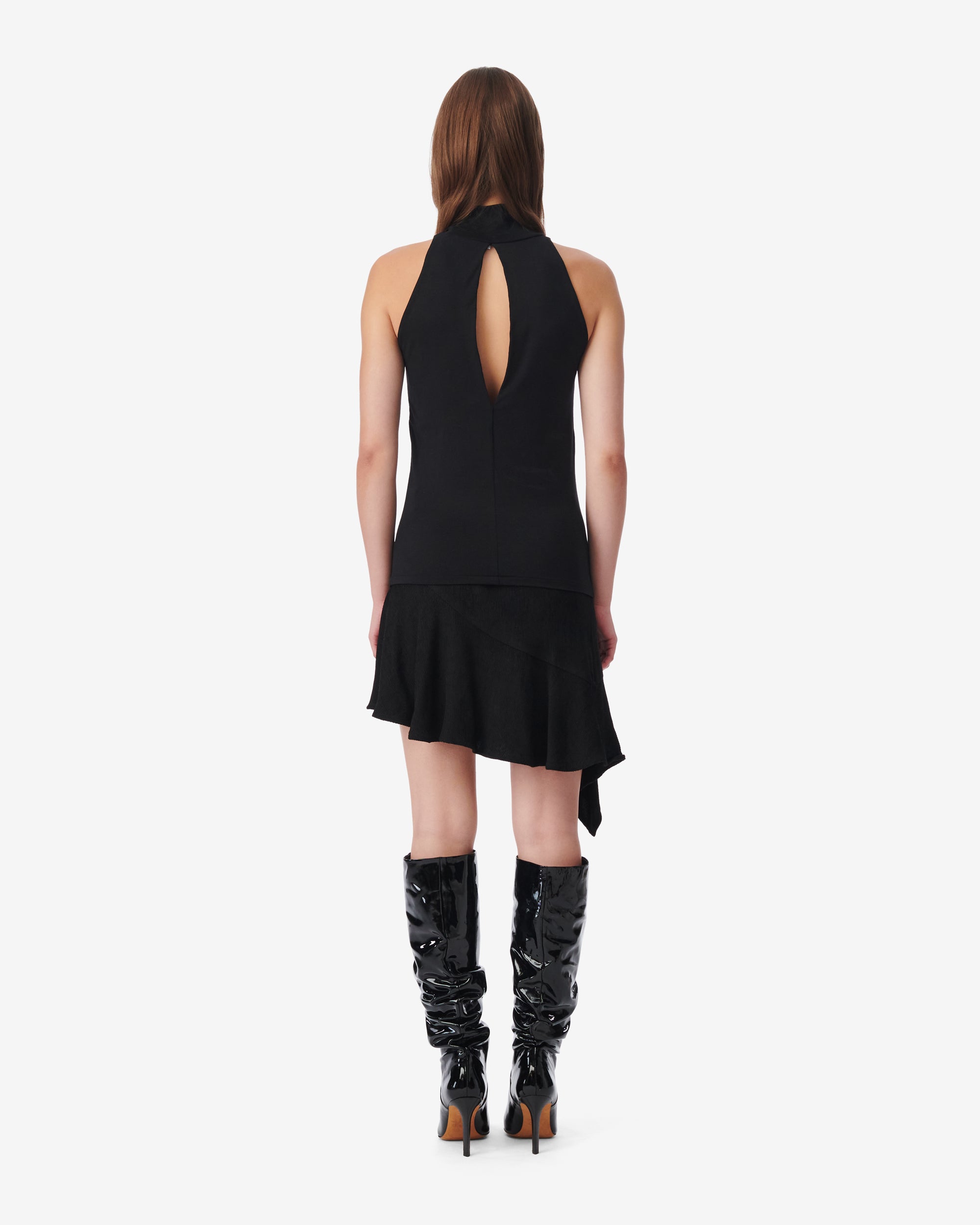 Jehanne high neck top - Black