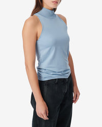 Jehanne high neck top - Azur Blue