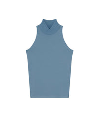 Jehanne high neck top - Azur Blue