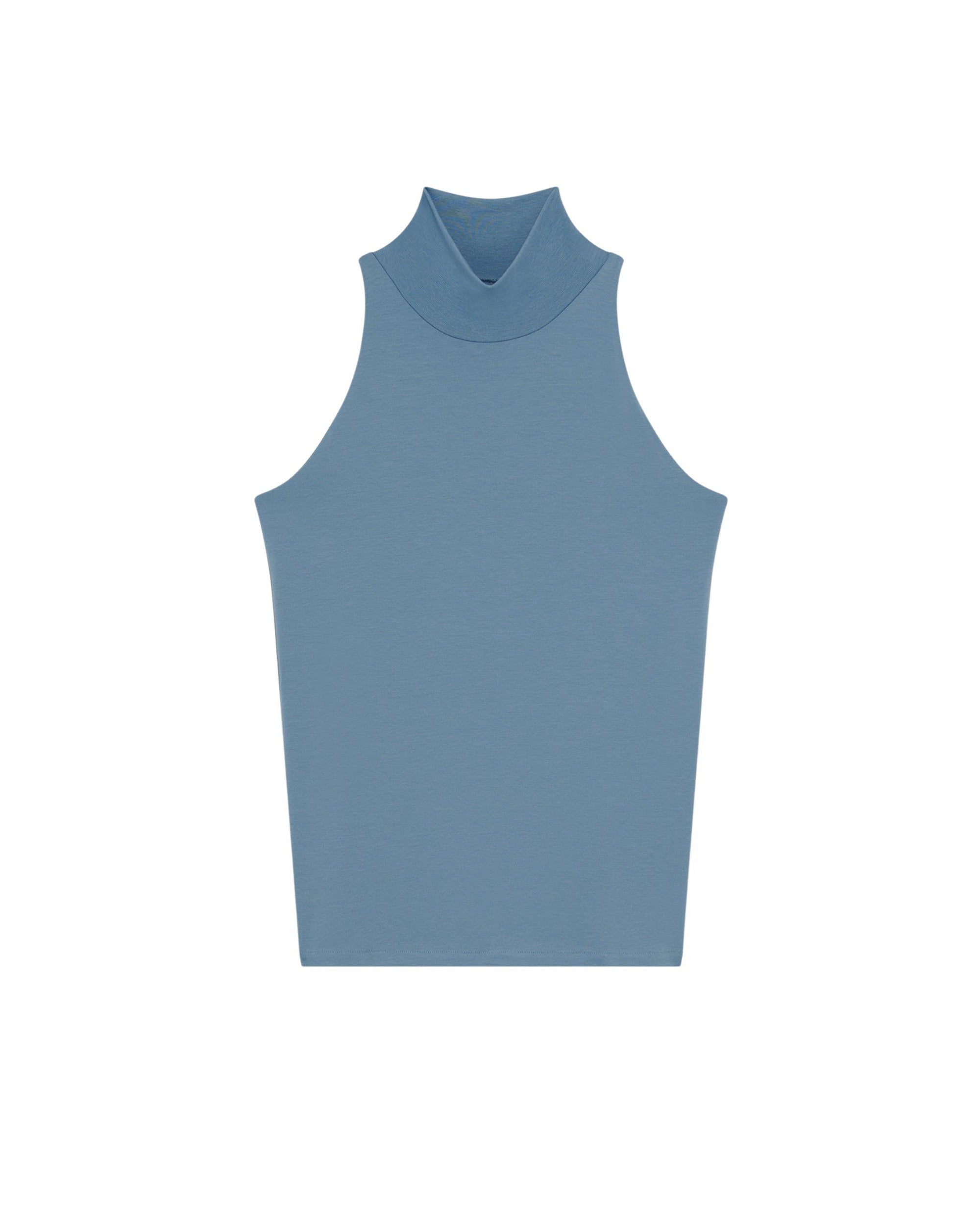 Jehanne high neck top - Azur Blue