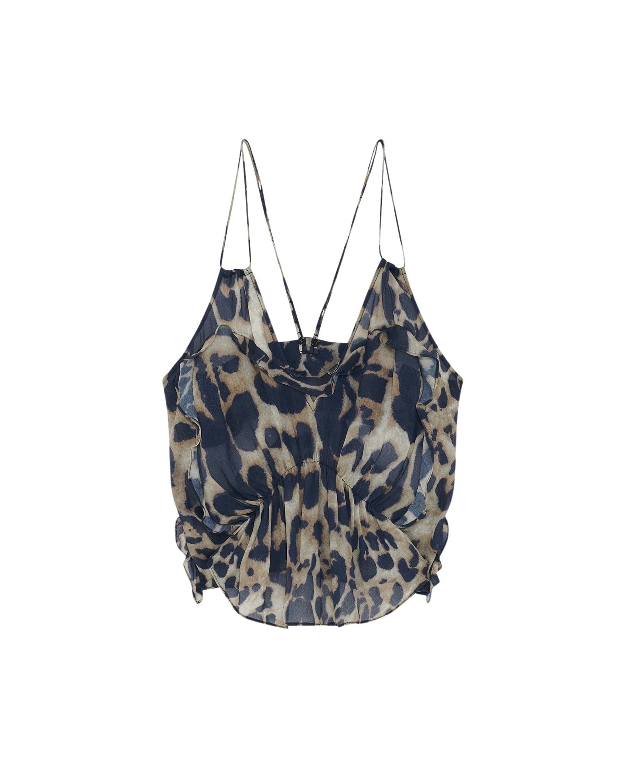 Jovita sleeveless top - Leopard