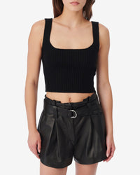 Kiwa wool & cashmere top - Black
