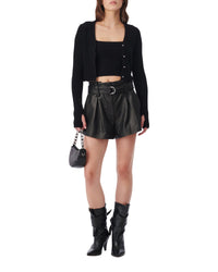 Kiwa wool & cashmere top - Black