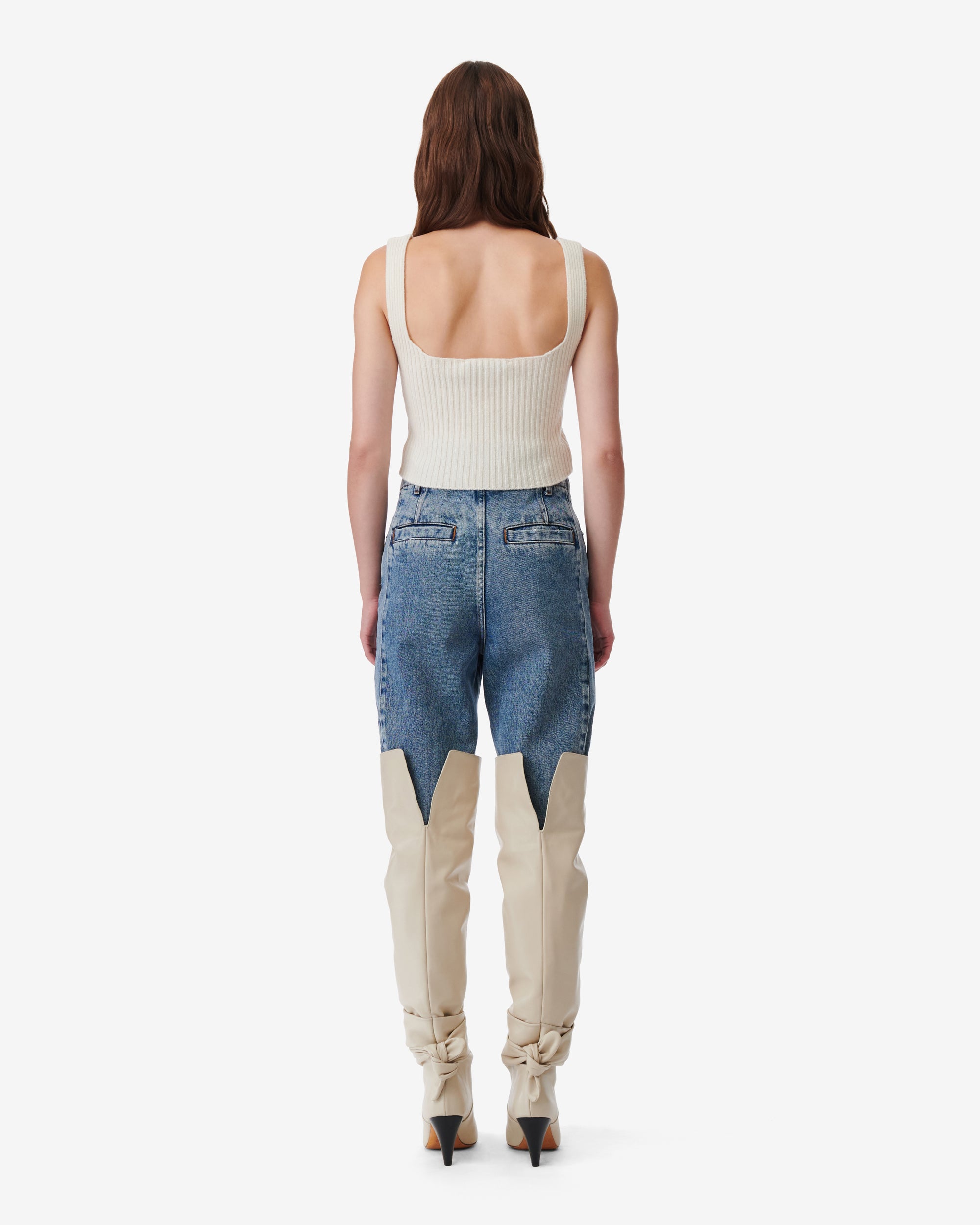 Kiwa wool & cashmere top - Ecru