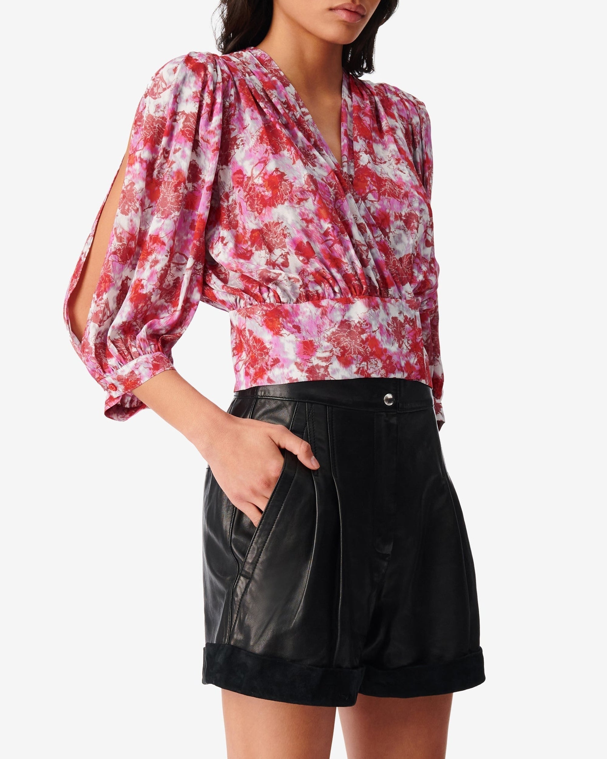 Maella blouse - Red Multico