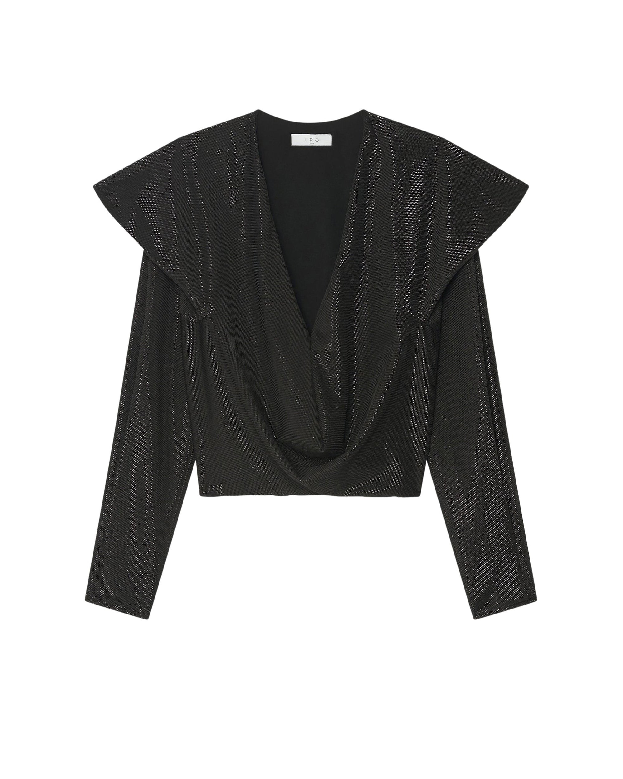 Sparkling top Marissa - Shiny Black