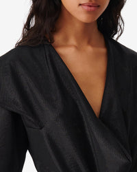 Sparkling top Marissa - Shiny Black