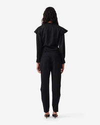 Sparkling top Marissa - Shiny Black