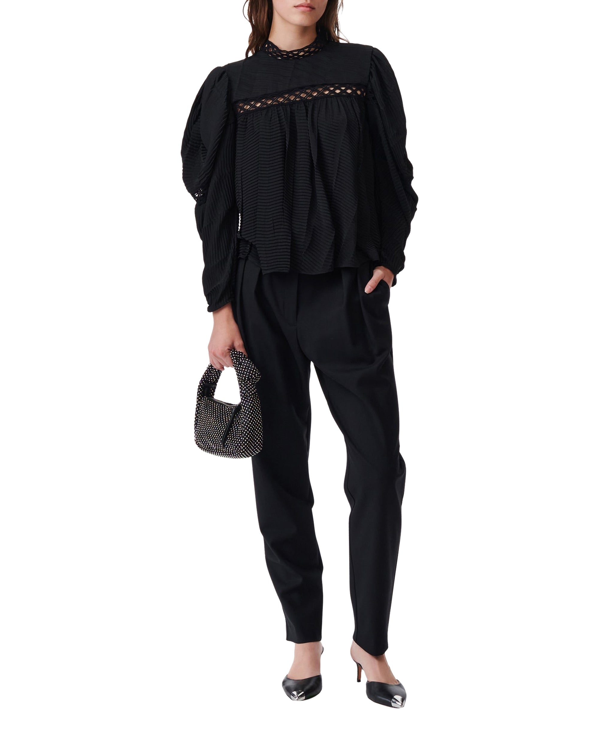 Najale lace top - Black