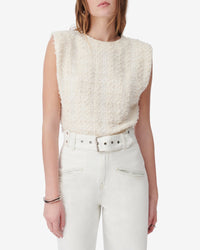 Ophelys tweed top - Natural