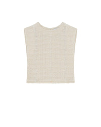 Ophelys tweed top - Natural