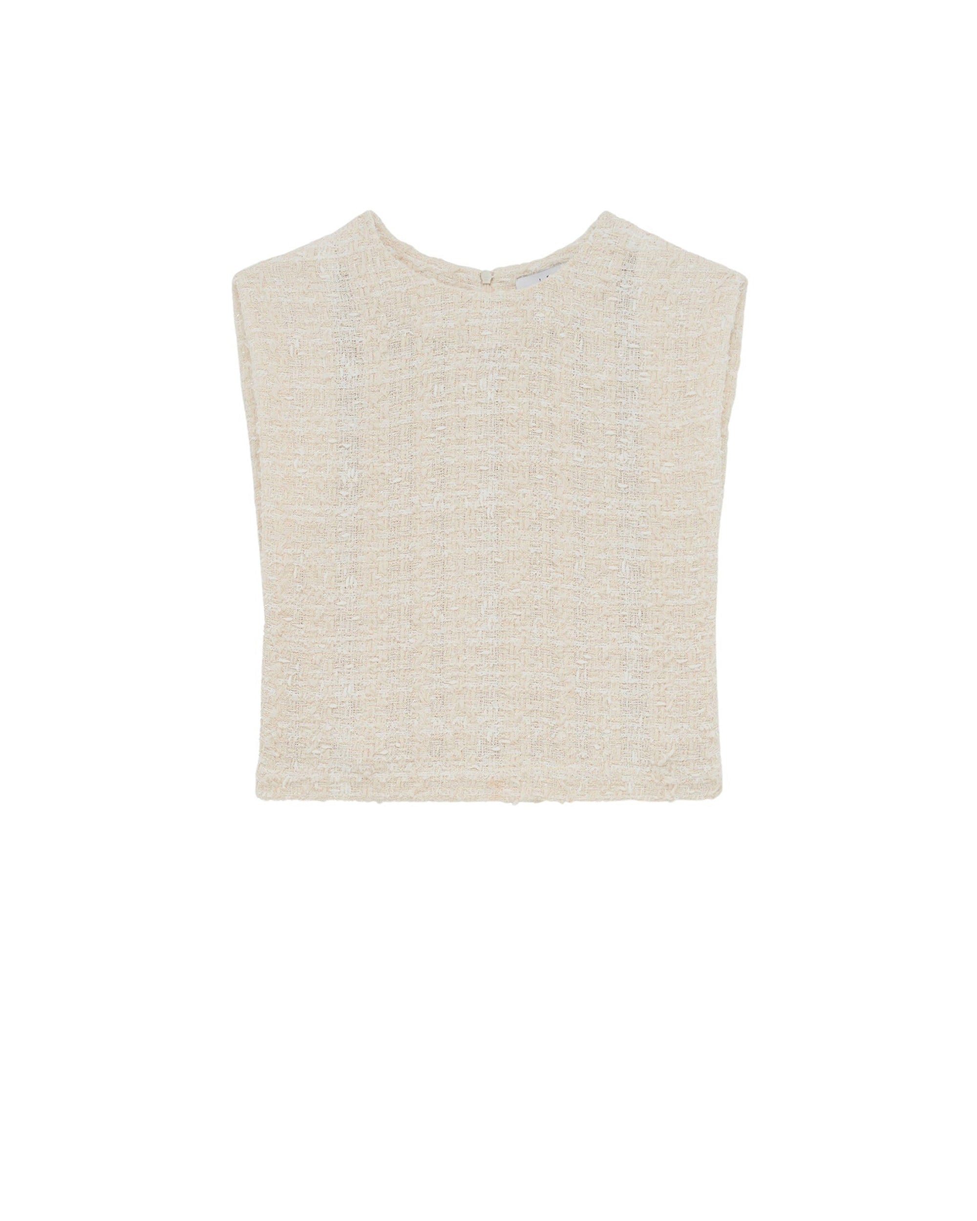 Ophelys tweed top - Natural