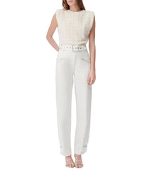 Ophelys tweed top - Natural