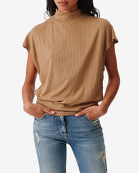 Pearle sleeveless top - Caramel Coffee