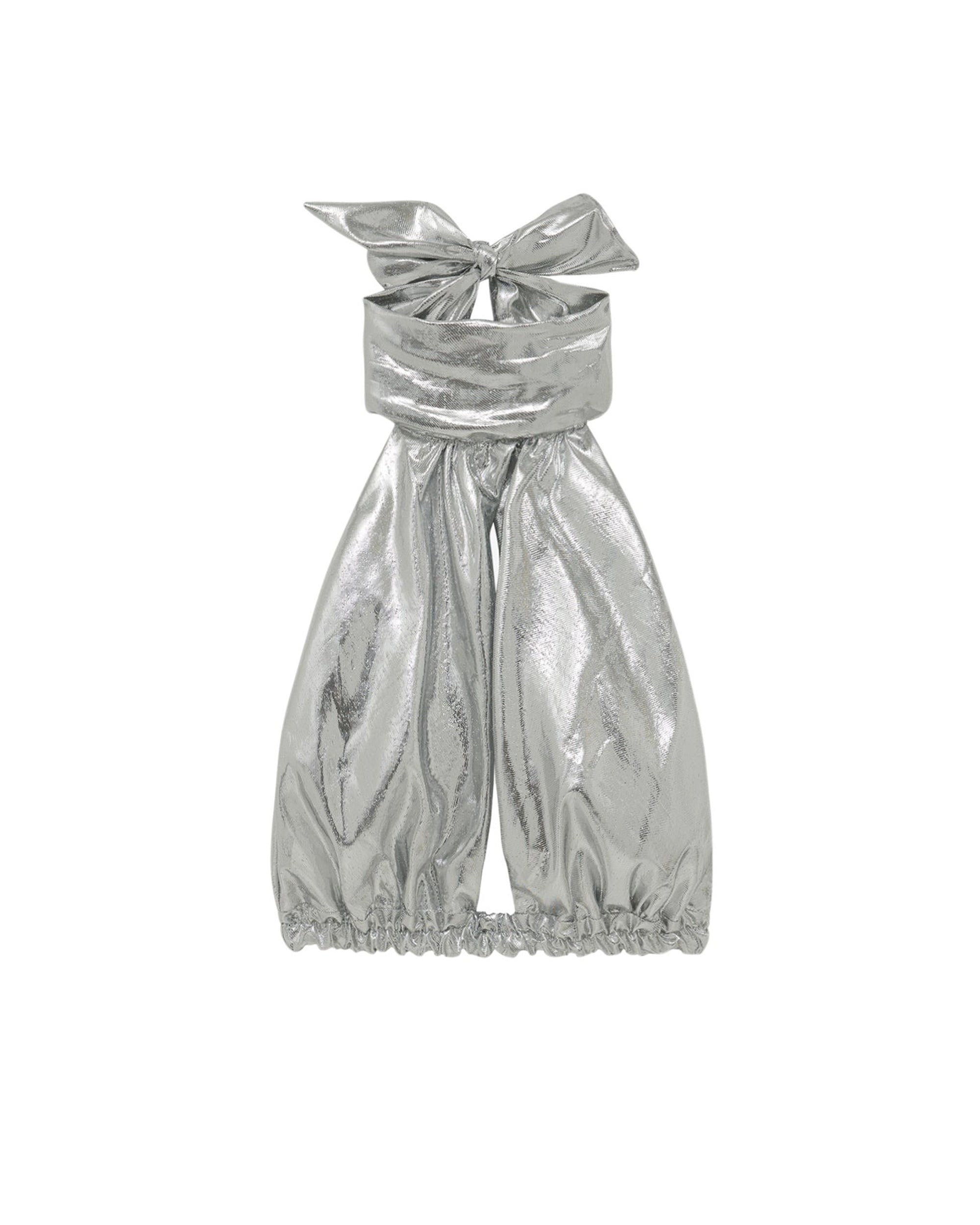 Sorya silk top - Silver