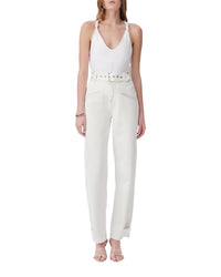 Tekkio cross-strap top - White