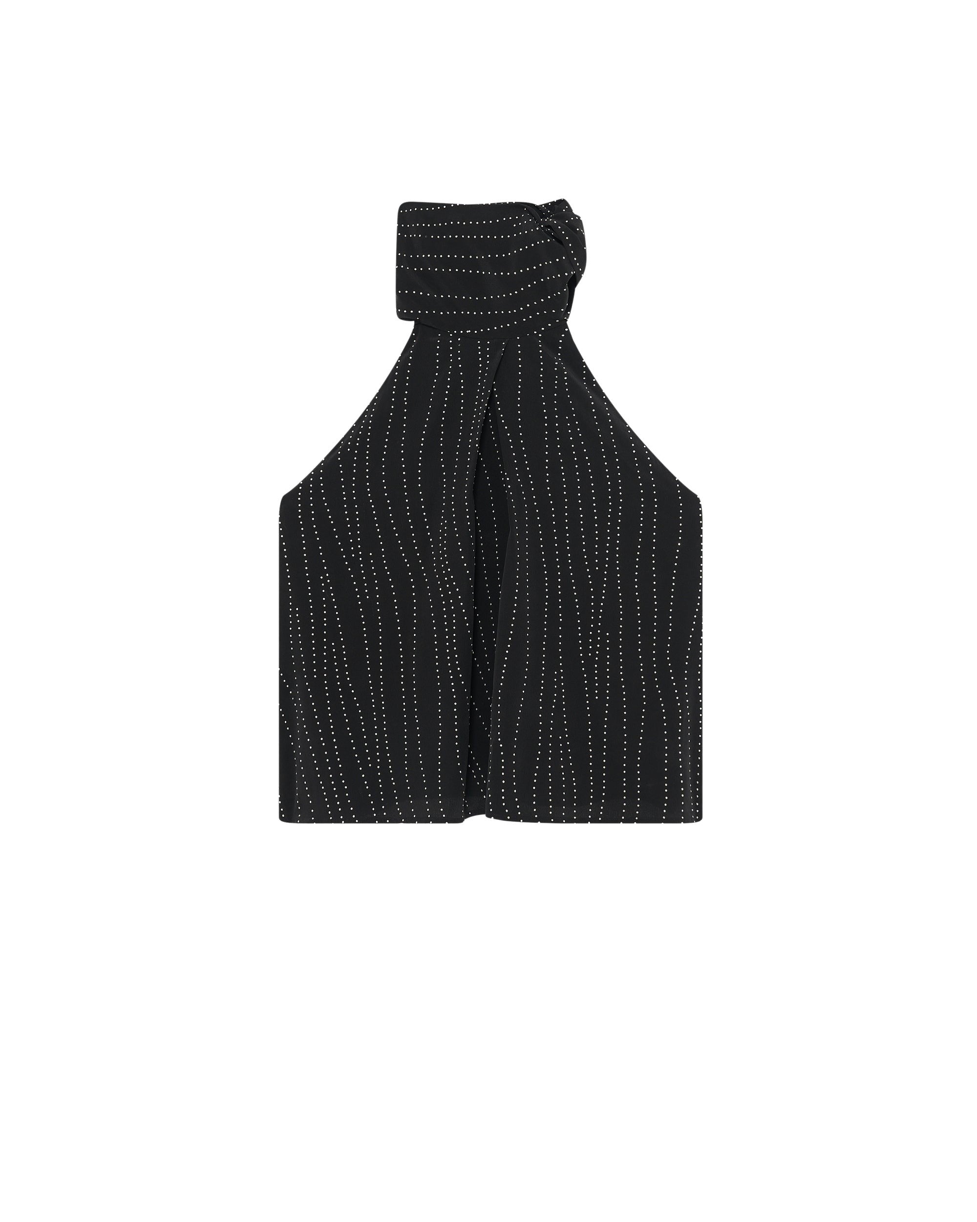 Zei sleeveless silk blend top - Black