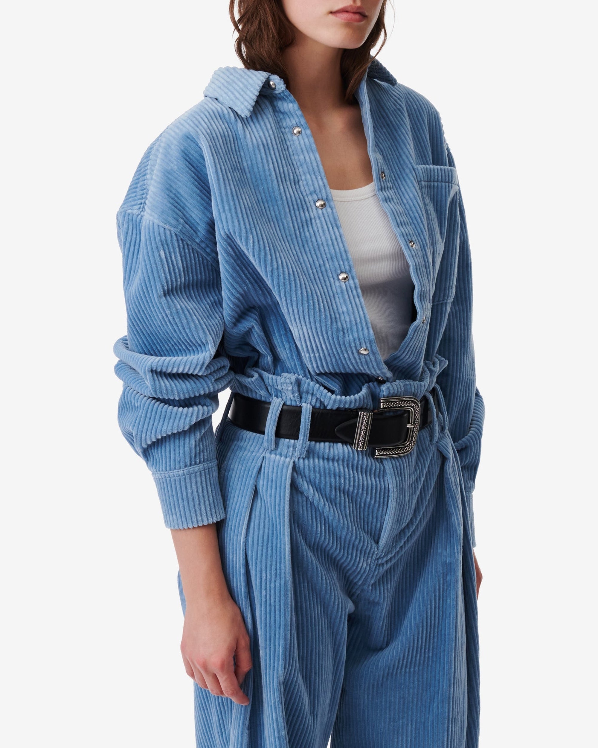 Jalini corduroy shirt - Blue