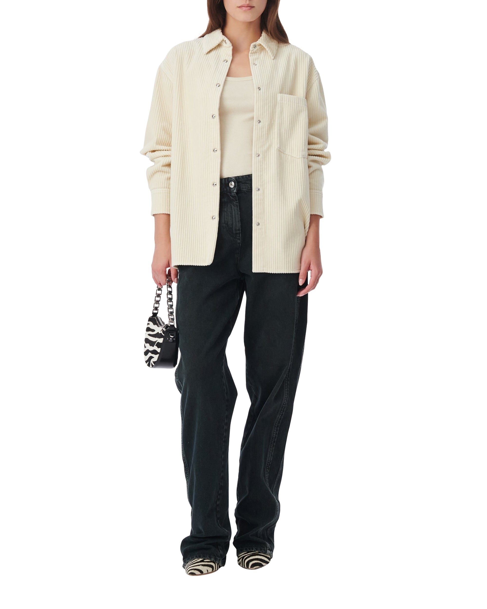 Jalini corduroy shirt - Ecru
