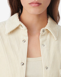 Jalini corduroy shirt - Ecru