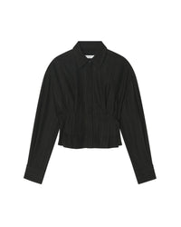 Jannie wool blend shirt - Black & White