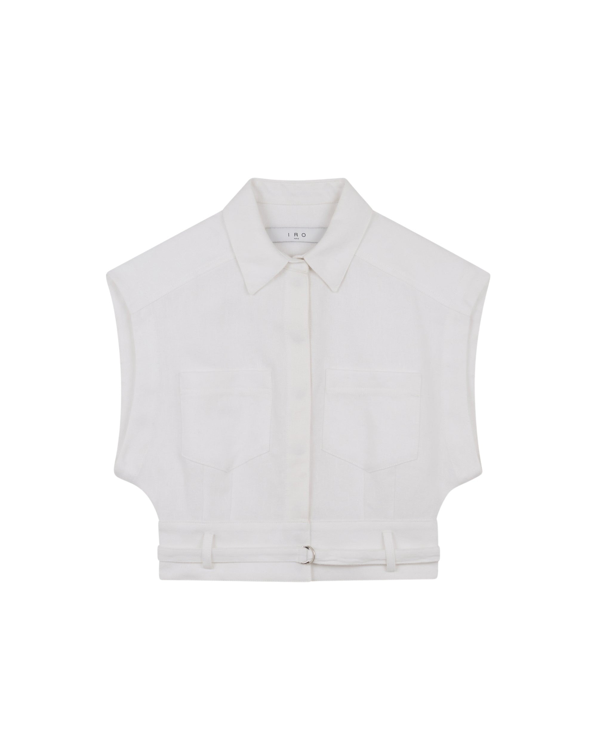 Saima shirt in linen - Optical White