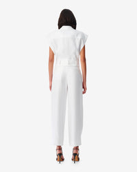Saima shirt in linen - Optical White