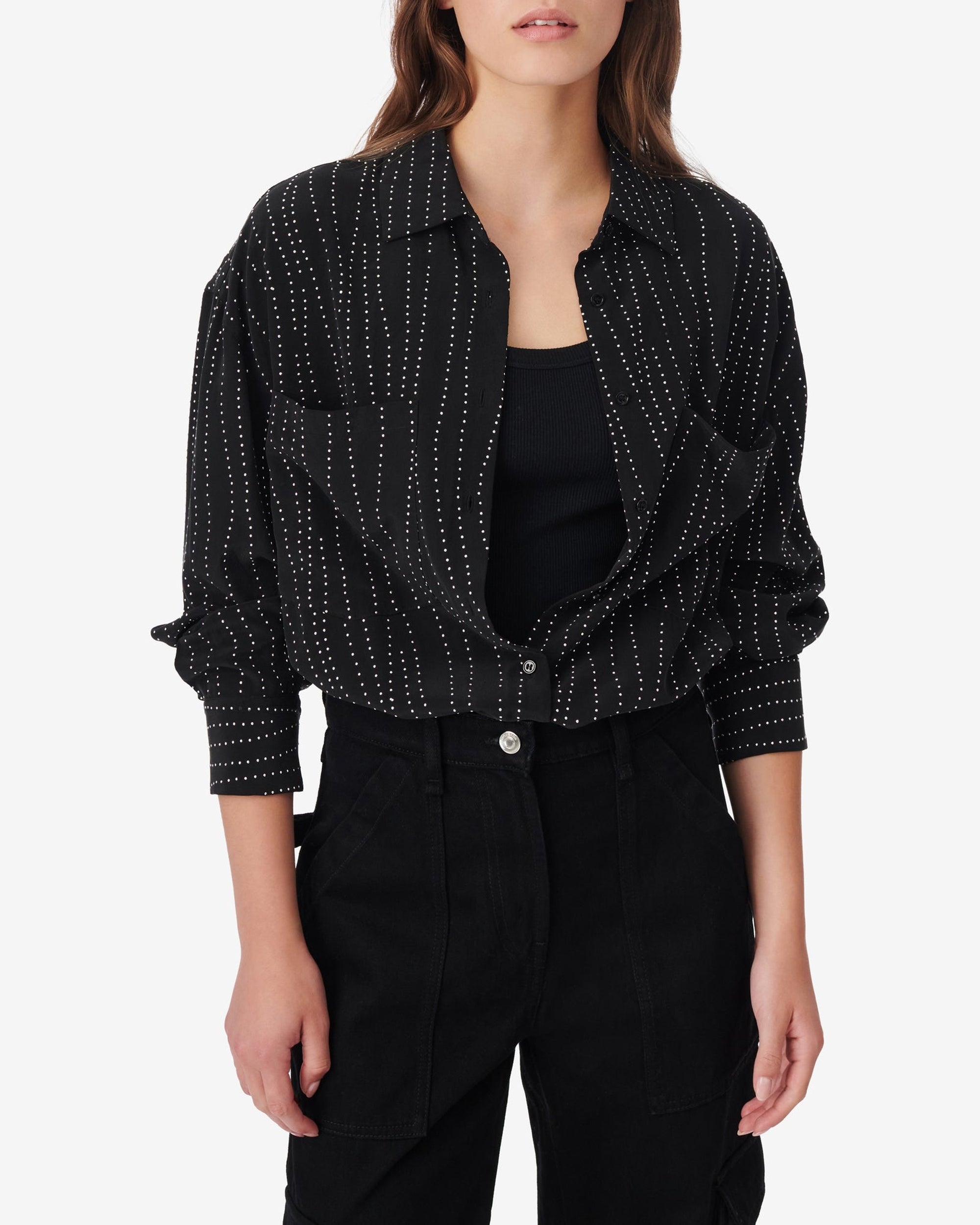 Zefiro silk blend shirt - Black