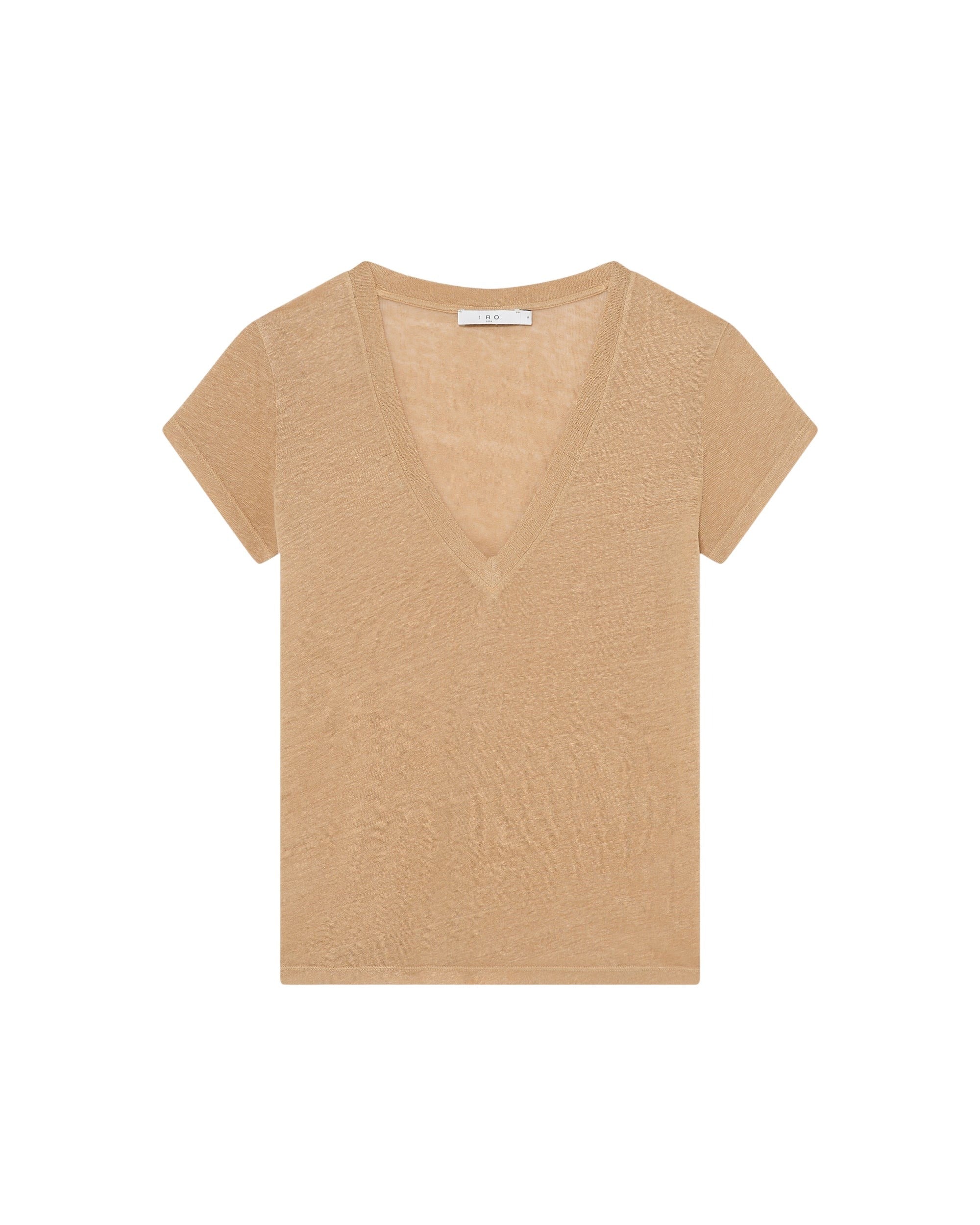 Rodeo short-sleeved linen T-shirt - Light Beige