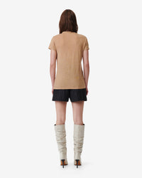 Rodeo short-sleeved linen T-shirt - Light Beige