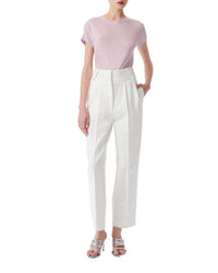 Third linen T-shirt - Light Pink