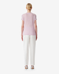 Third linen T-shirt - Light Pink