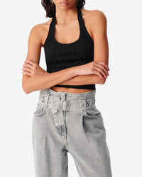 Bana halter top - Black