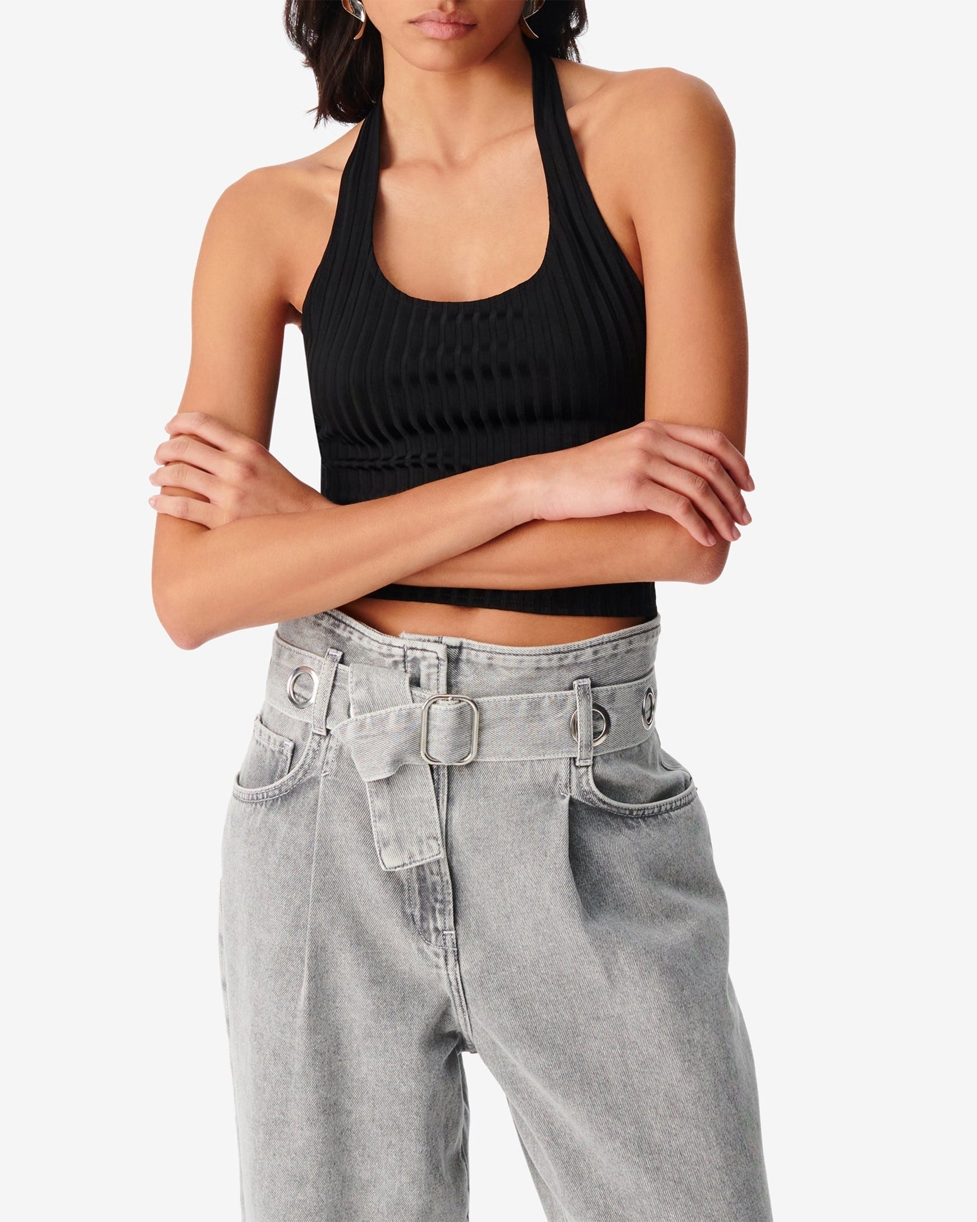 Bana halter top - Black