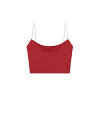 Benti strapless top - Cardinal Red