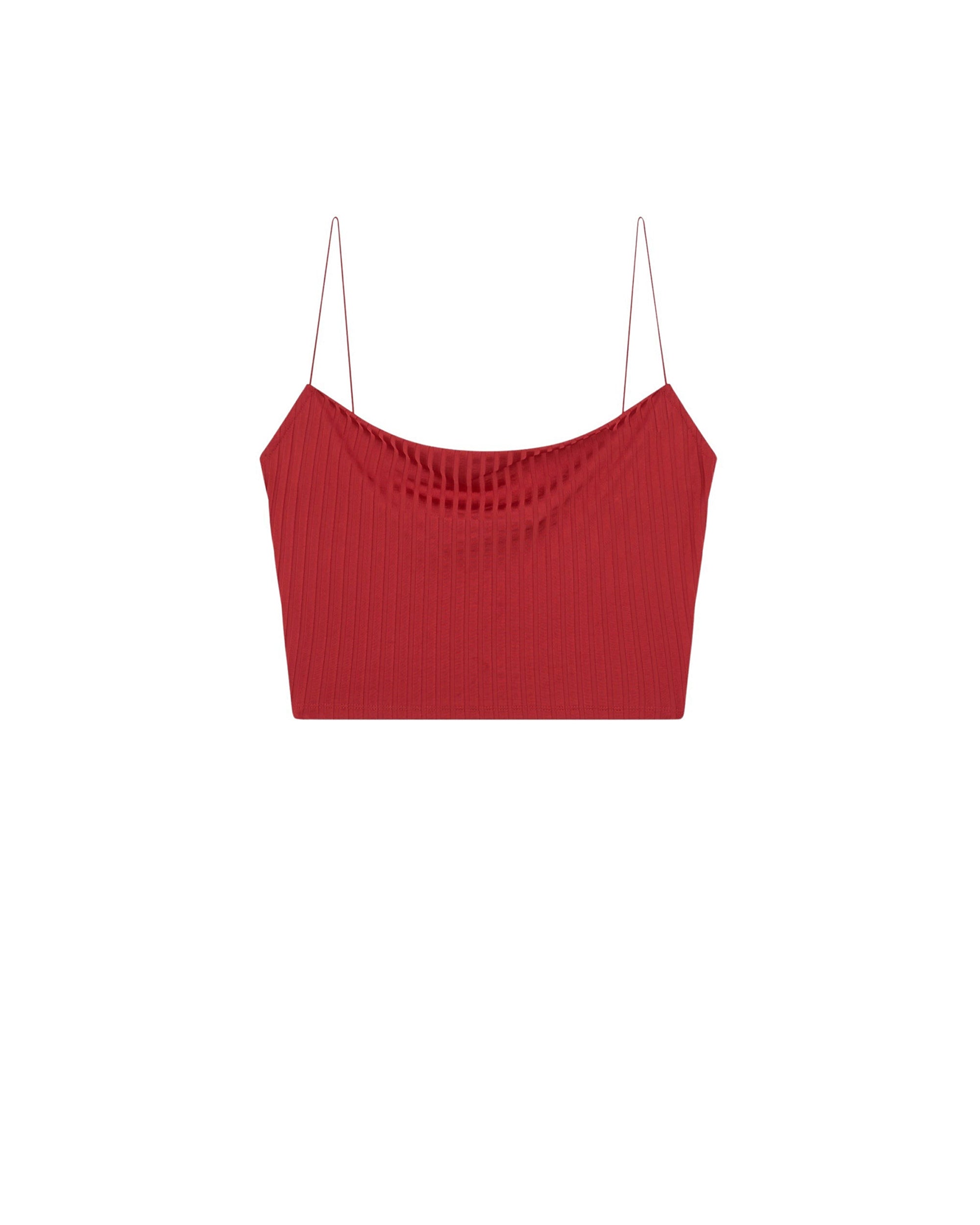 Benti strapless top - Cardinal Red