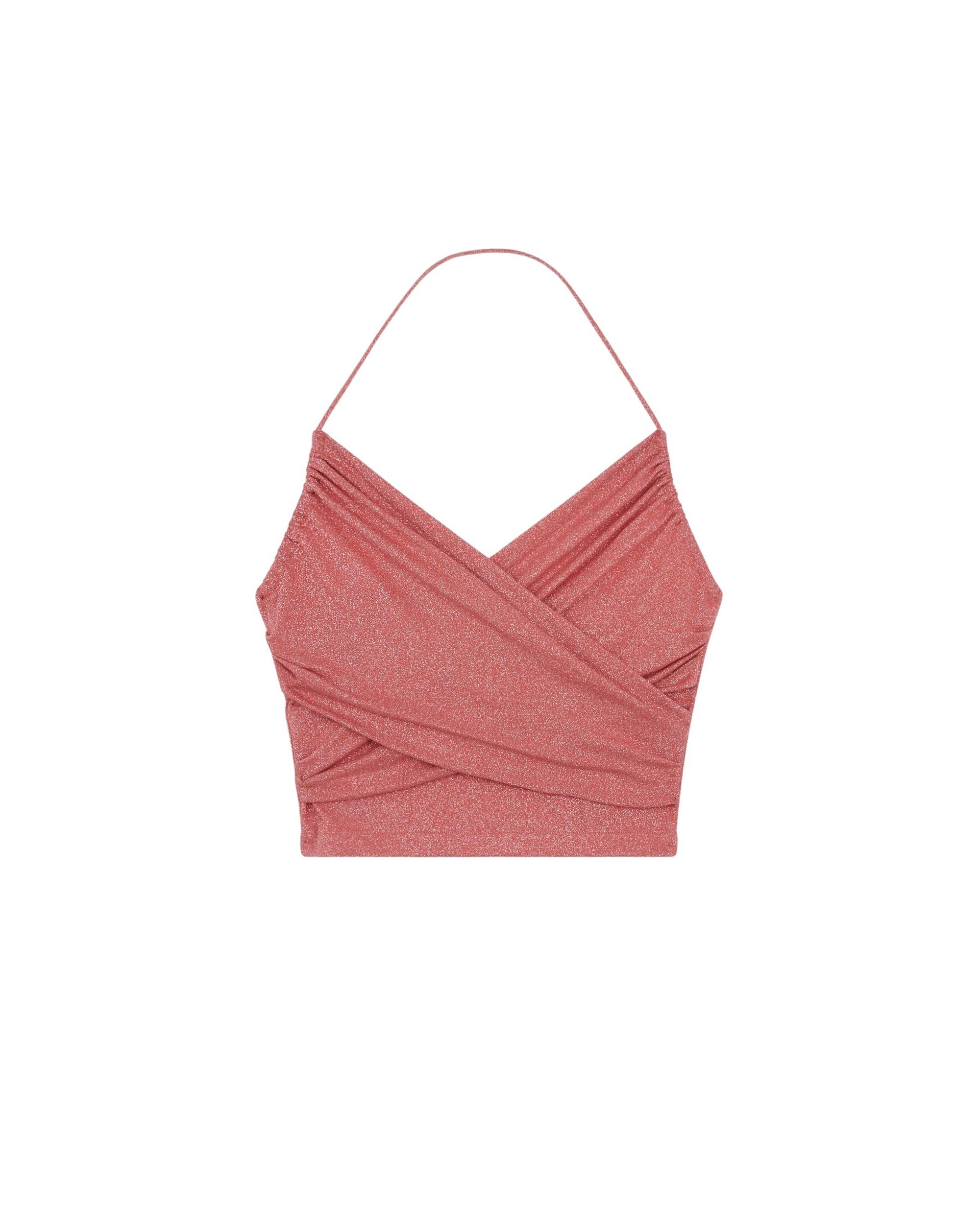 Moema tank top - Coral & Silver