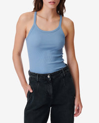 Palisso ribbed tank top - Blue