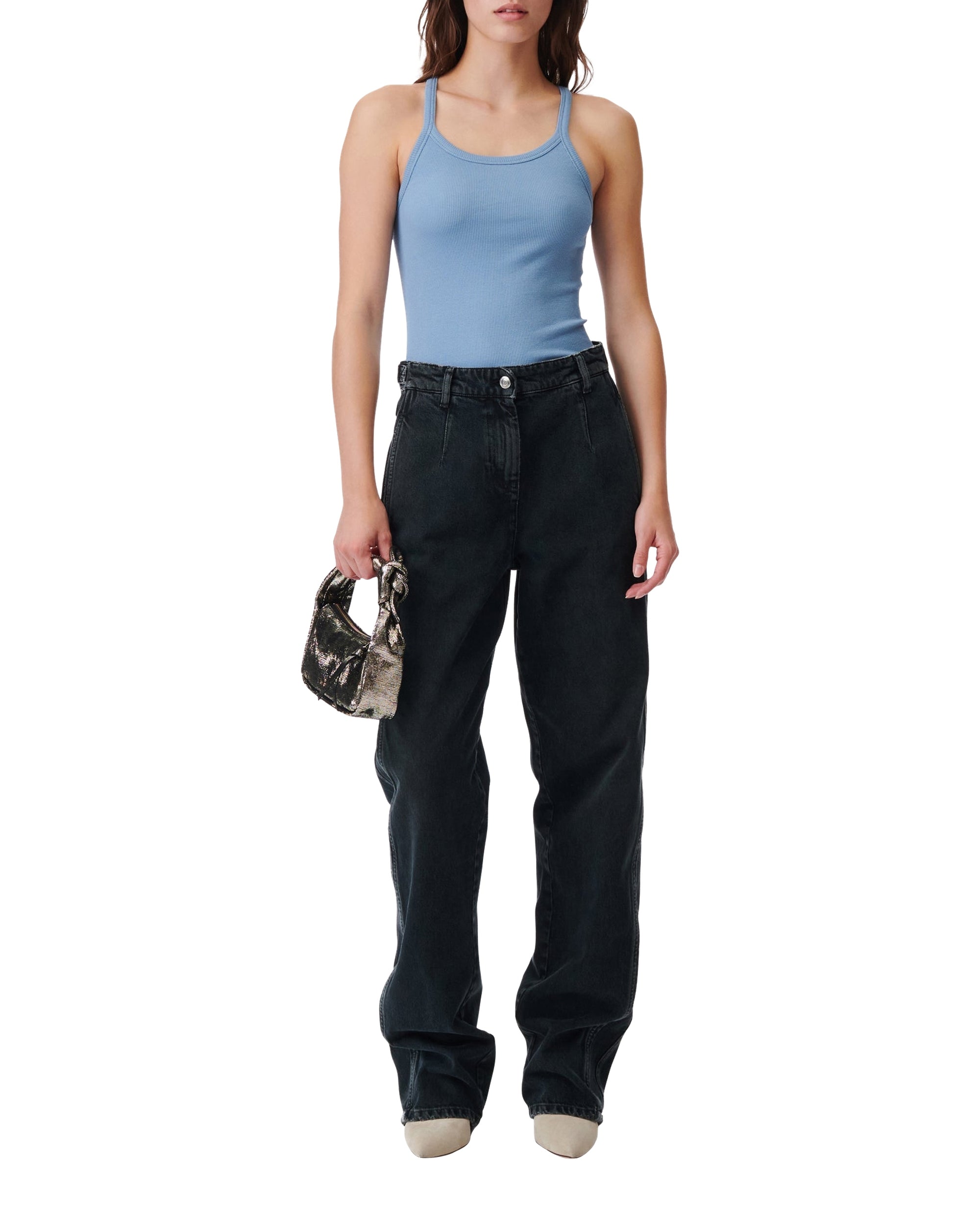 Palisso ribbed tank top - Blue
