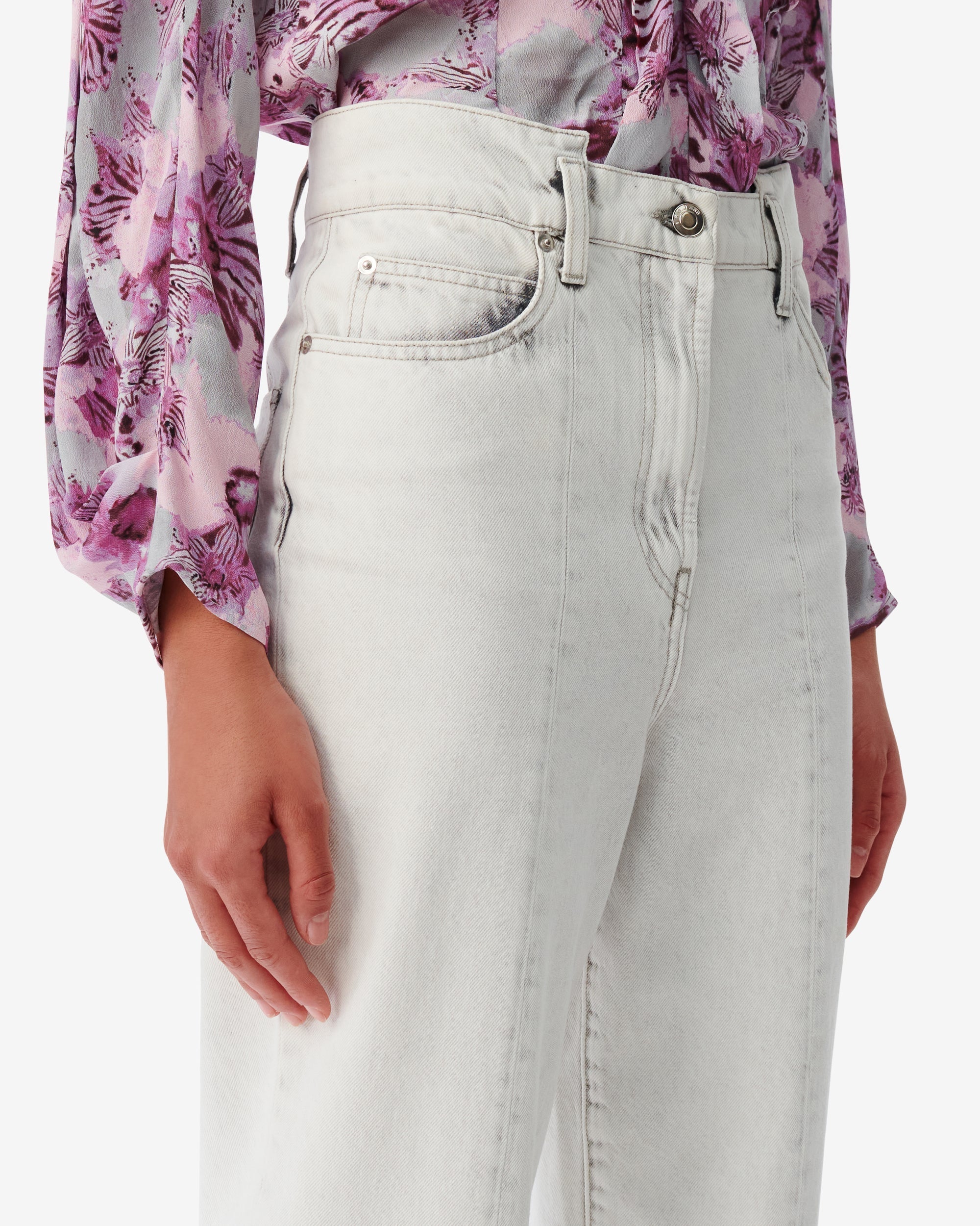 Keoli mom jeans - Light Grey