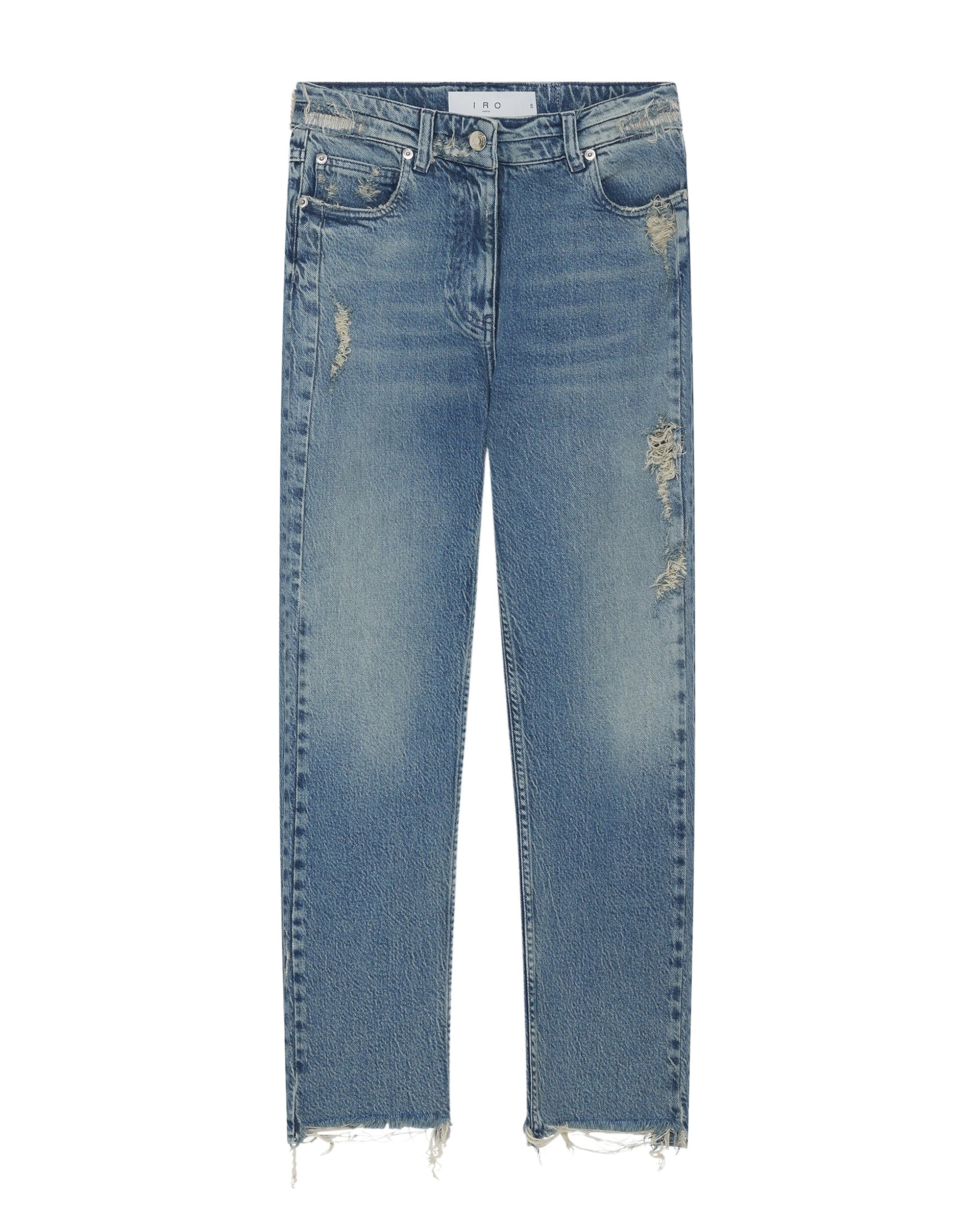 Albury Trousers - Mid Blue Destroy