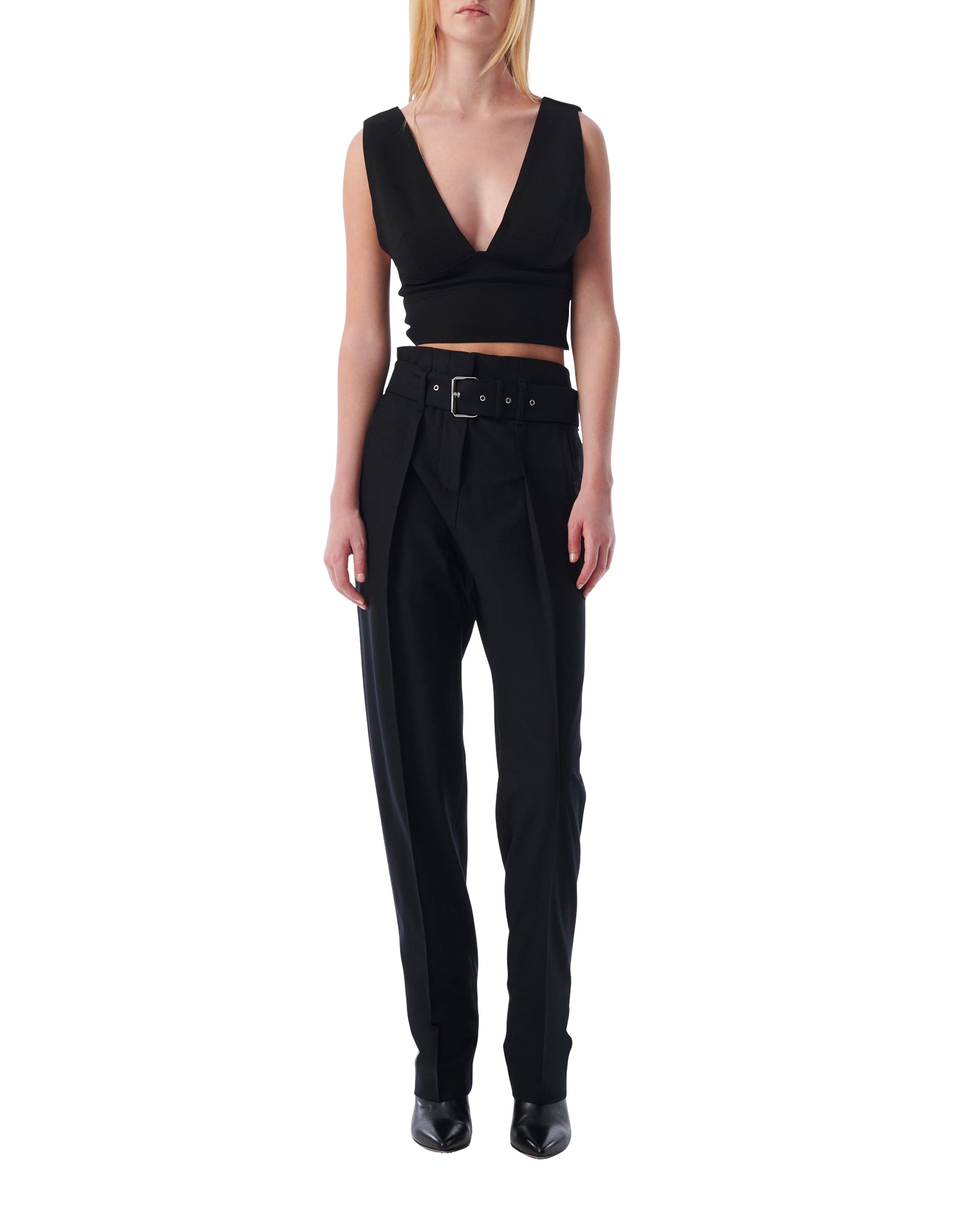 Benet wool trousers - Black