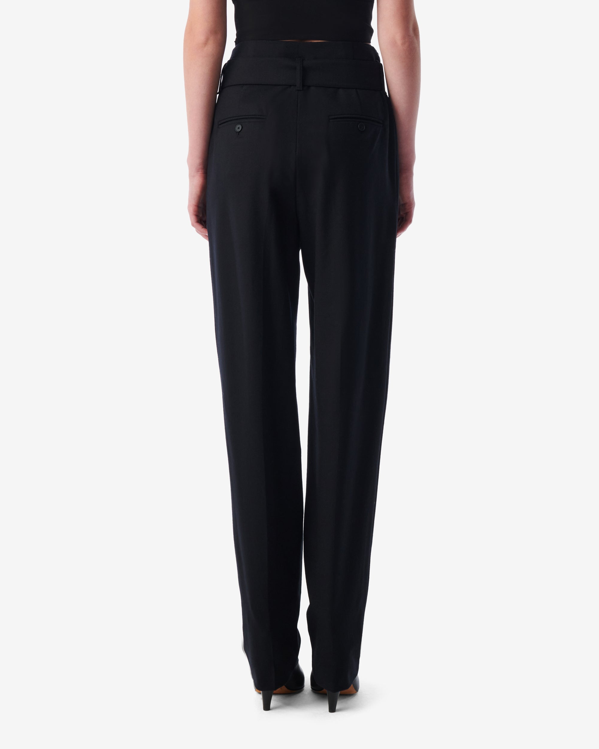 Benet wool trousers - Black