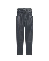Bratis trousers in leather - Anthracite