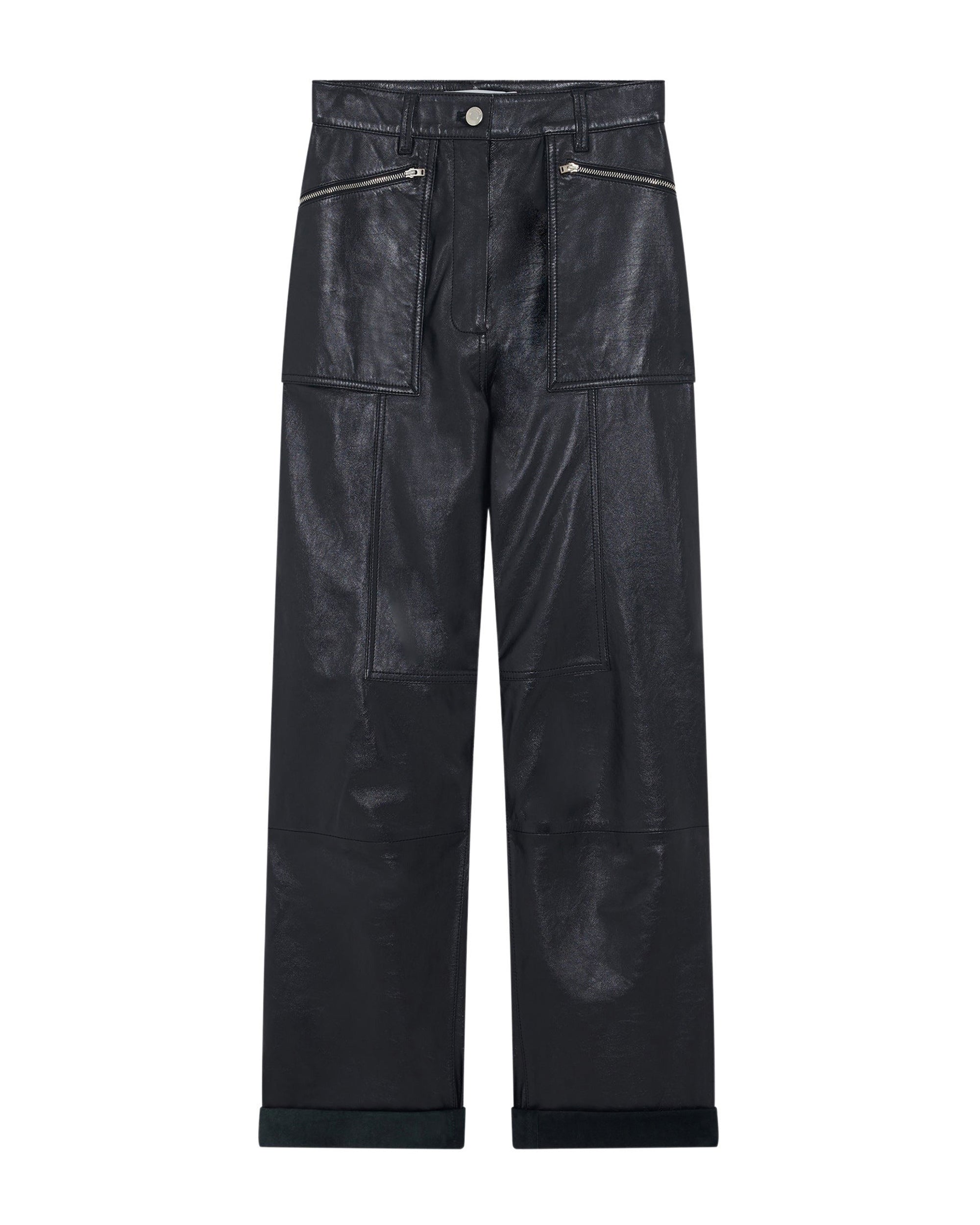 Cabir leather trousers - Black