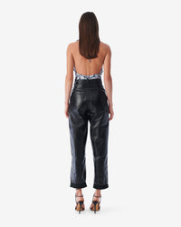 Cabir leather trousers - Black